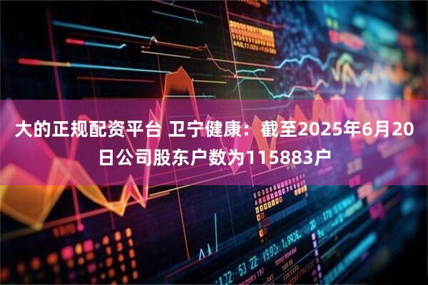 大的正规配资平台 卫宁健康：截至2025年6月20日公司股东户数为115883户